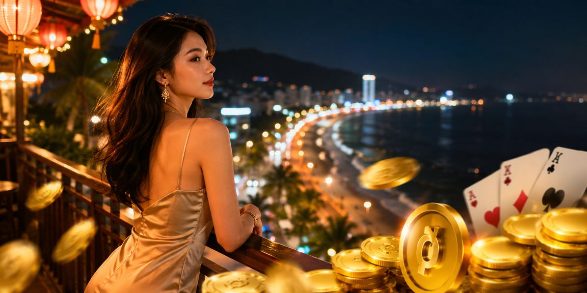 Trò chơi bài tại chợ đêm Phan Thiết, không khí giải trí sôi động về đêm